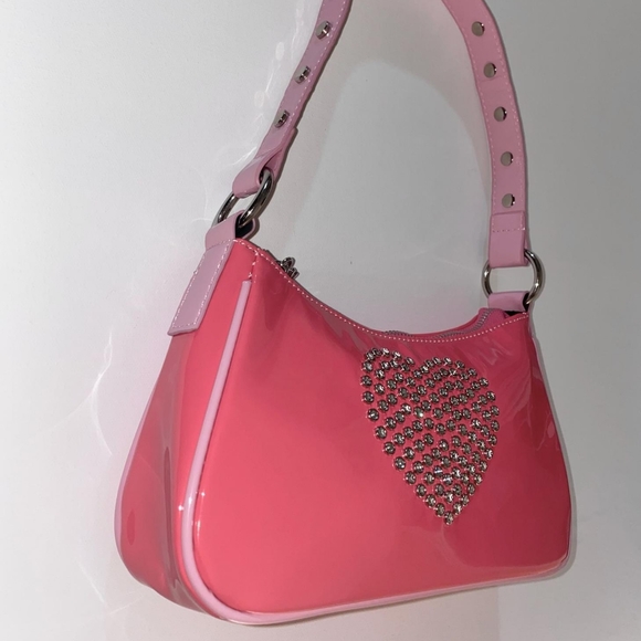 Hot Pink Rhinestone Purse - Picture 2 of 5